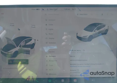 2025 Tesla Model 3 Long Range Rear-Wheel Drive from USA, damaged, VIN 5YJ3E1EA8SF032494